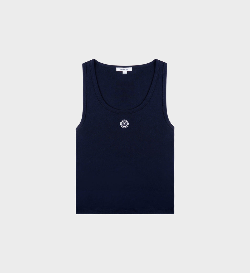SRHWC Baby Rib Tank - Navy/White