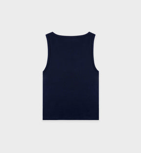 SRHWC Baby Rib Tank - Navy/White