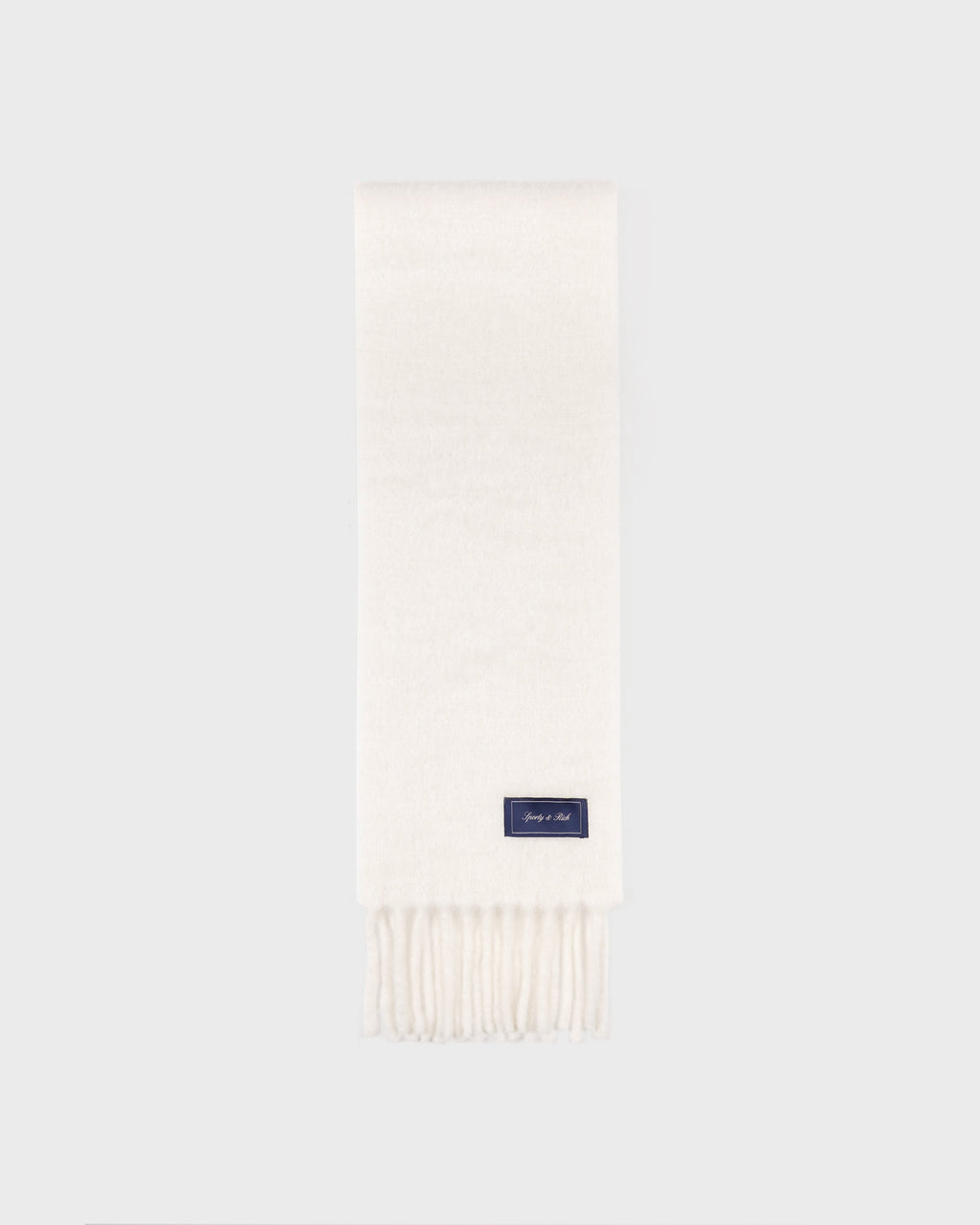 Signature Logo Fuzzy Scarf - Ecru