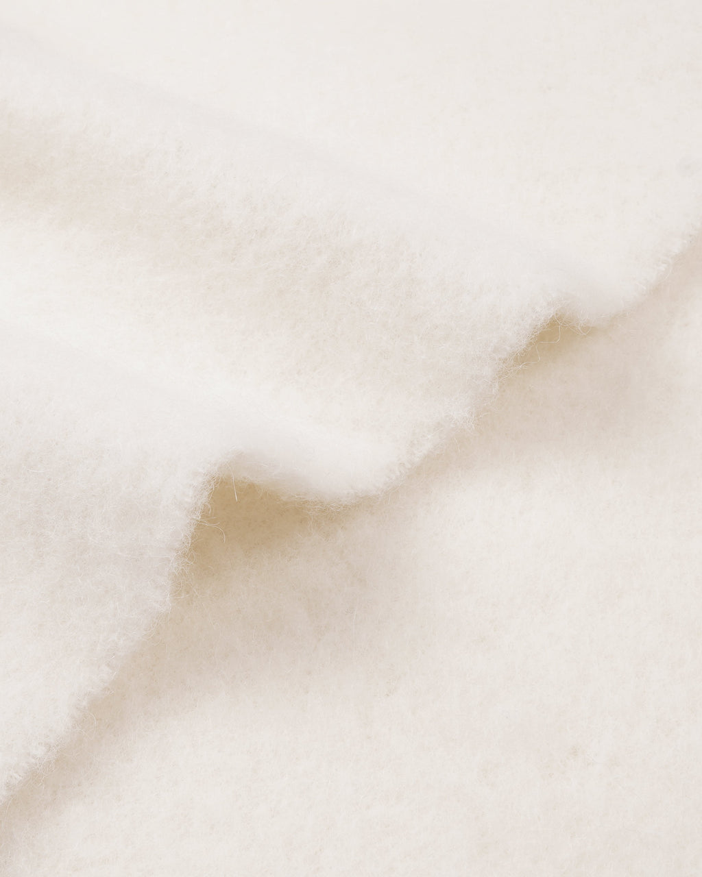 Signature Logo Fuzzy Scarf - Ecru