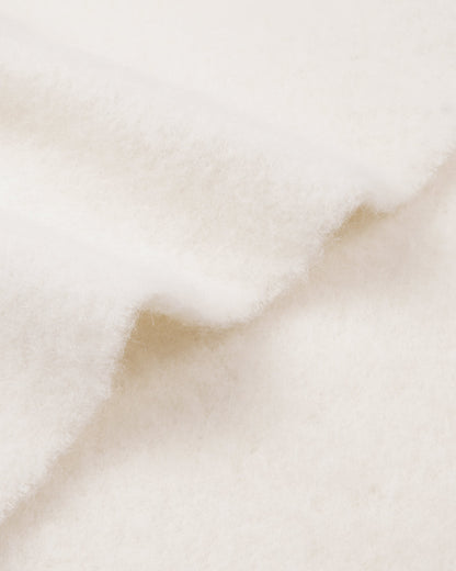 Signature Logo Fuzzy Scarf - Ecru