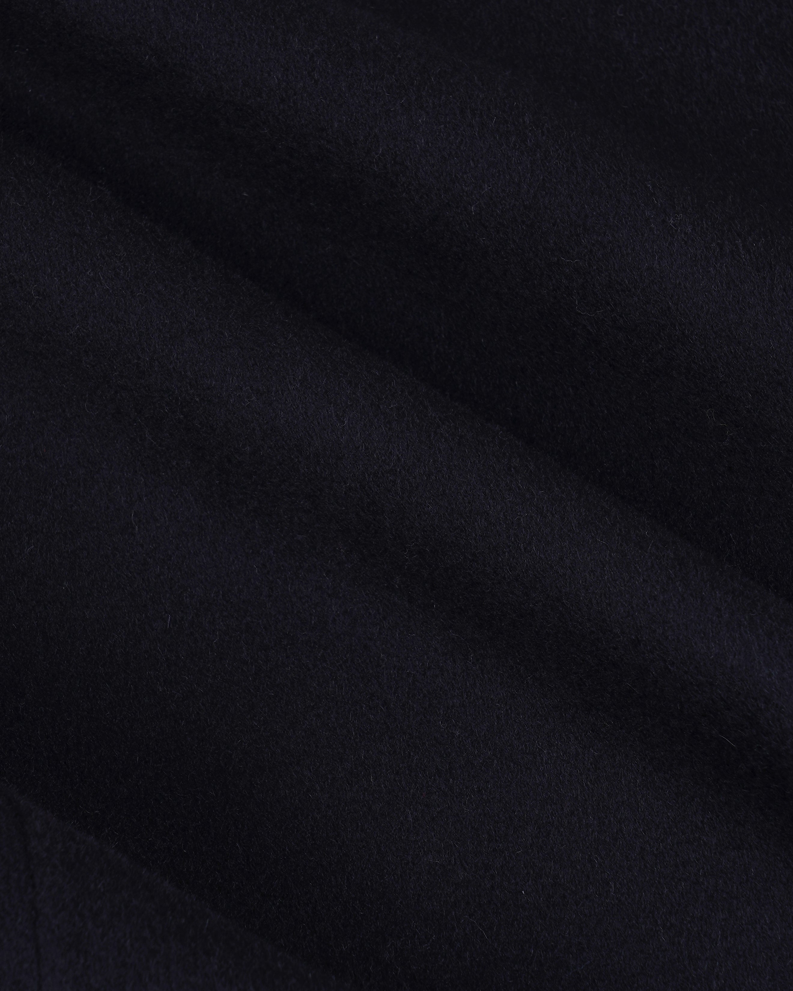 Signature Logo Wool Overcoat - Black