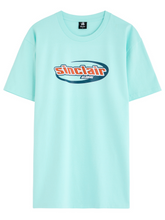 SINCLAIR ITALICS GLOBAL LOGO TEE BLUE