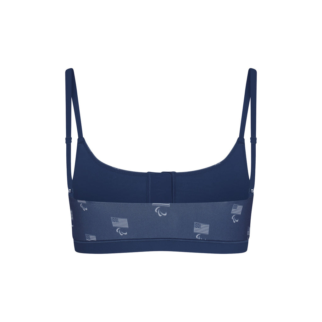 SKIMS FOR TEAM USA FITS EVERYBODY ADAPTIVE PARALYMPIC SCOOP BRALETTE | NAVY