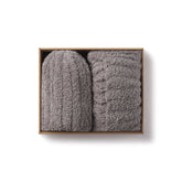 COZY KNIT MENS HAT AND SCARF PACK | SMOKE