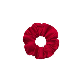GETTING READY ACCESSORIES SATIN AND VELOUR SCRUNCHIE 2-PACK | CRANBERRY