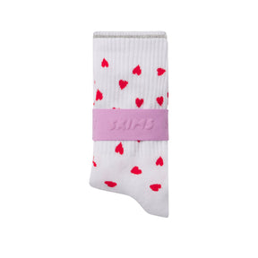 RIBBED CREW SOCK 3-PACK | RUBY HEART MULTI