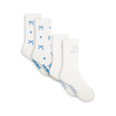 WEDDING SOCK 2-PACK | MARBLE AND CLOUD BOW PRINT