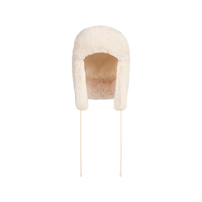 FAUX FUR TRAPPER HAT | EGRET