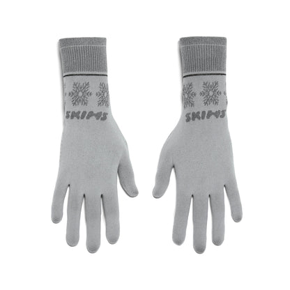 SKIMS FIRST LAYERS GLOVES | MIRROR WINTER FAIR ISLE