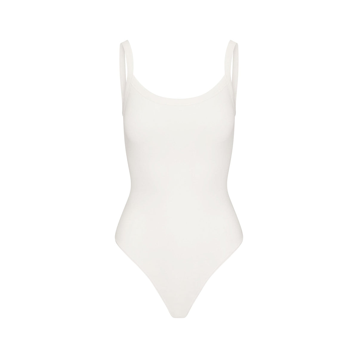 COTTON JERSEY SCOOP NECK BODYSUIT | MARBLE