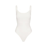 COTTON JERSEY SCOOP NECK BODYSUIT | MARBLE