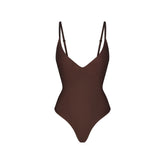 SKIMS BODY PUSH-UP THONG BODYSUIT | COCOA