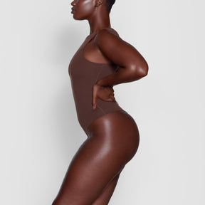 FITS EVERYBODY HIGH NECK BODYSUIT | COCOA