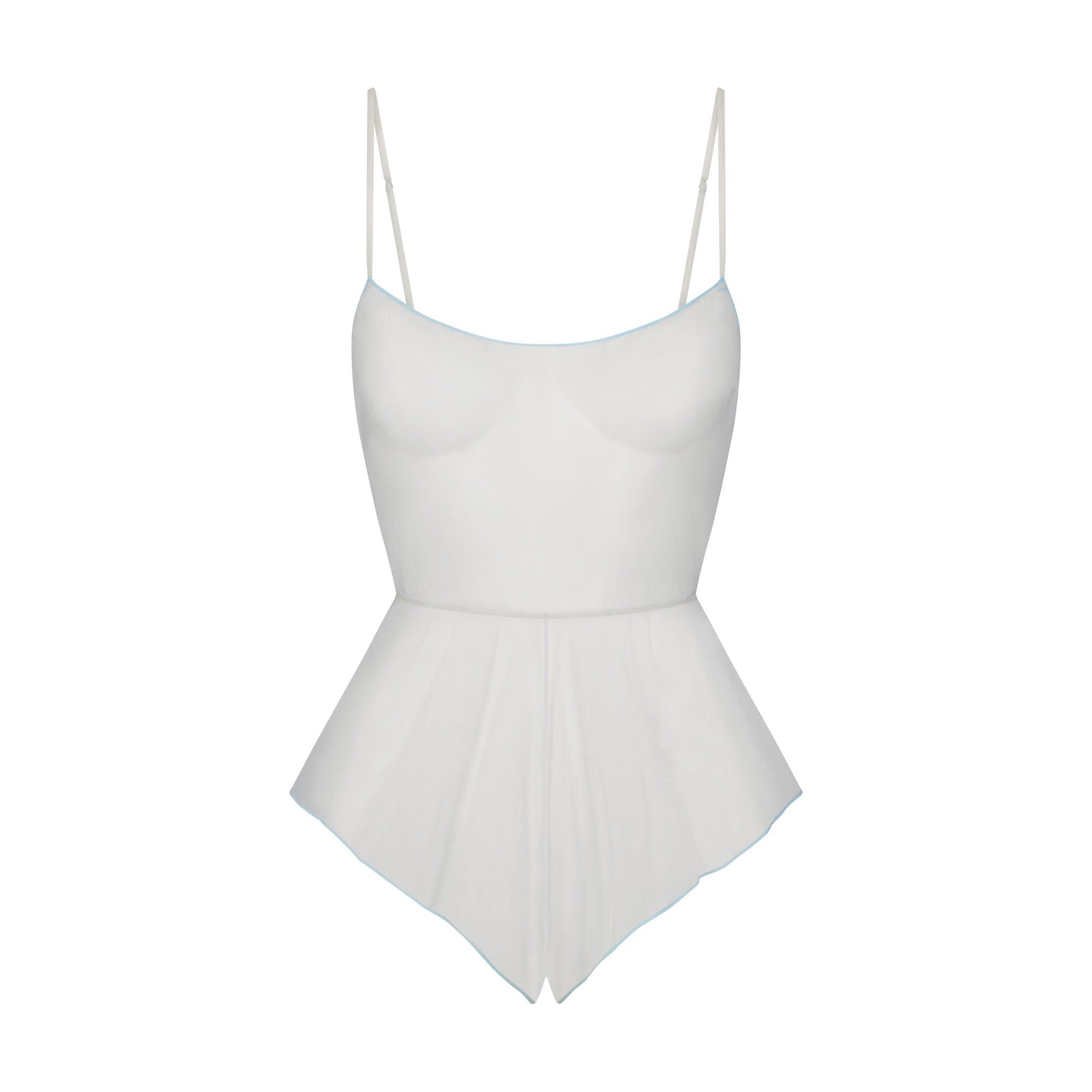 TULLE TEDDY | PLATINUM CONTRAST