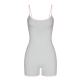 FITS EVERYBODY CONTRAST TRIM ONESIE | PLATINUM