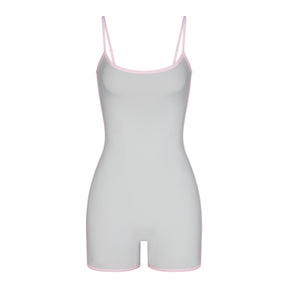 FITS EVERYBODY CONTRAST TRIM ONESIE | PLATINUM