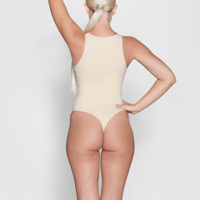 FITS EVERYBODY HIGH NECK BODYSUIT | SAND