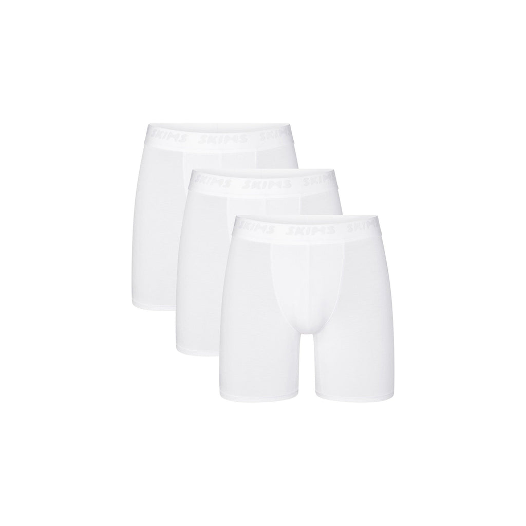 SKIMS STRETCH MENS 5" BOXER BRIEF 3-PACK | CHALK