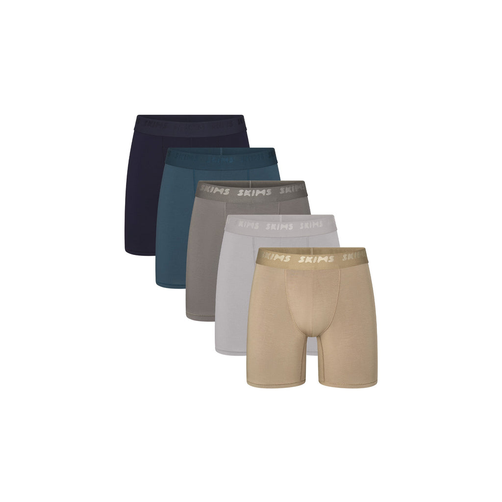 SKIMS STRETCH MENS 5" BOXER BRIEF 5-PACK | DESERT INDIGO MULTI