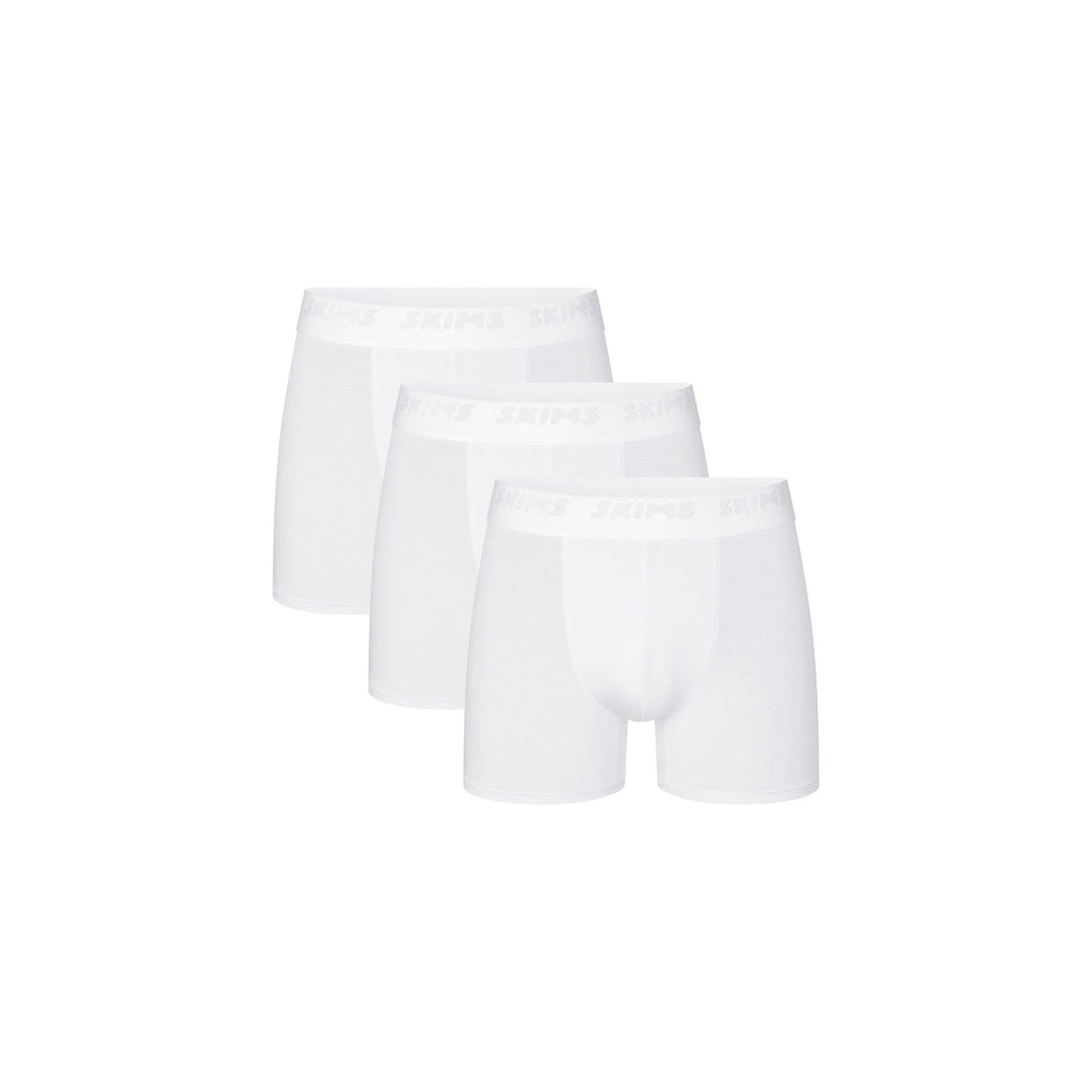 SKIMS STRETCH MENS 3" BOXER BRIEF 3-PACK | CHALK