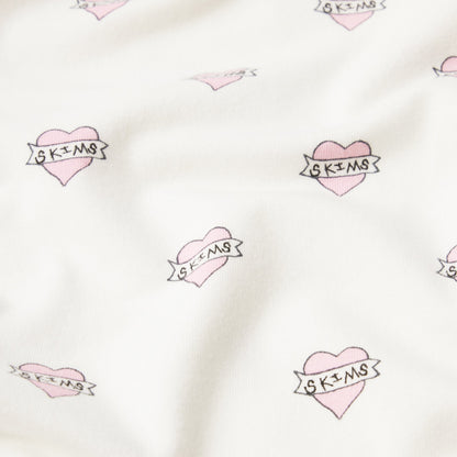 BOYFRIEND LONG SLEEVE T-SHIRT AND SHORT BOXER SET | MARBLE HEART BANNER