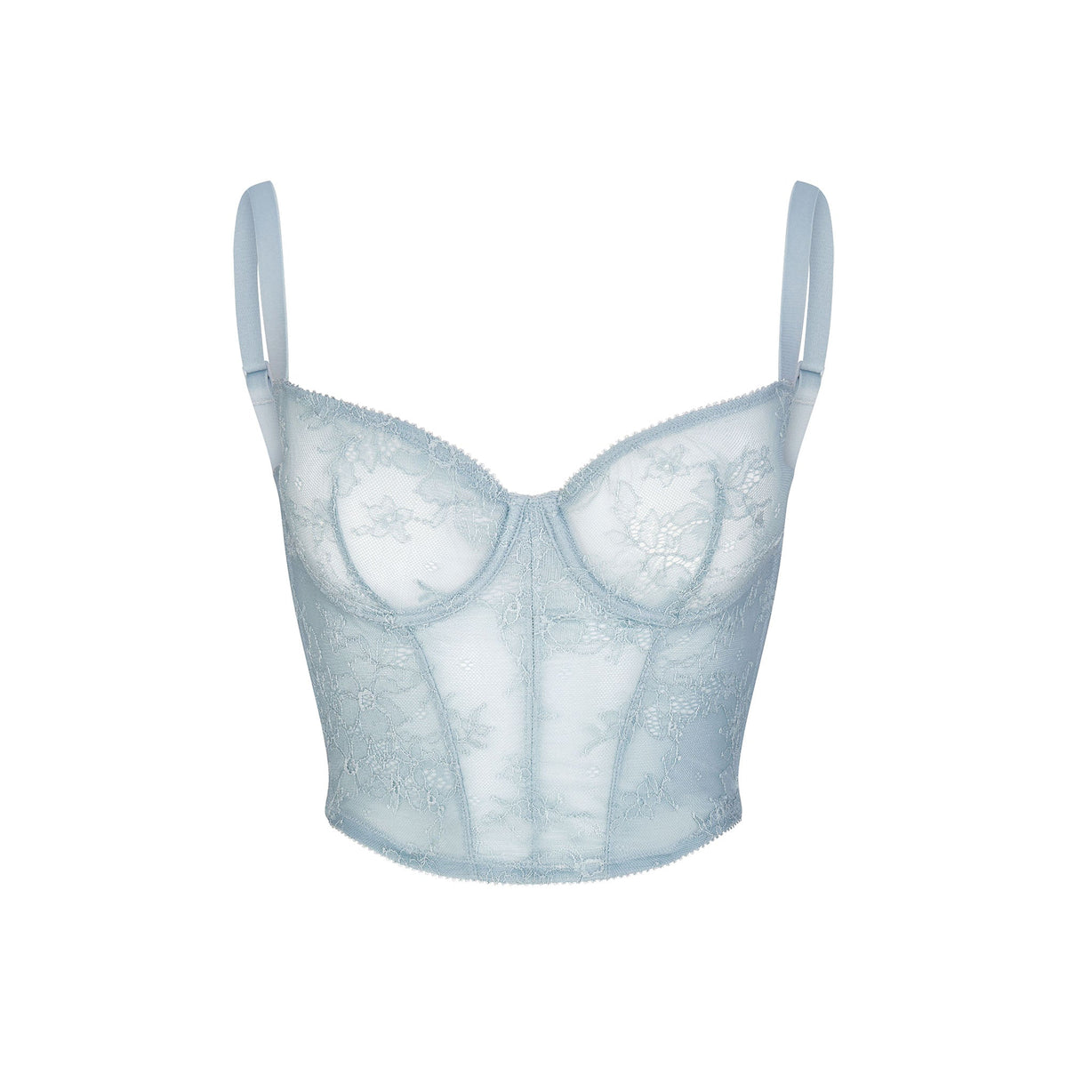 ULTRA FINE LACE CORSET | DENIM