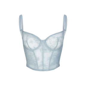 ULTRA FINE LACE CORSET | DENIM