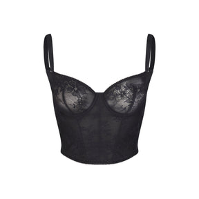 ULTRA FINE LACE CORSET | ONYX