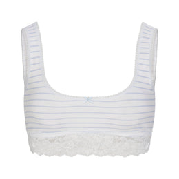 Lightweight Cotton Lace Scoop Bralette