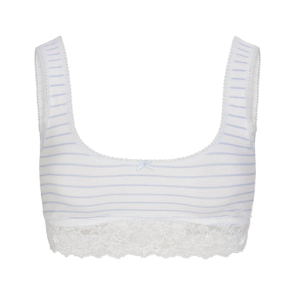 Lightweight Cotton Lace Scoop Bralette