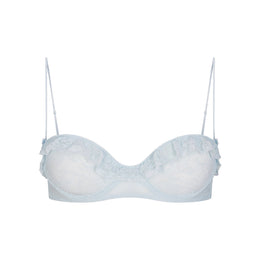 Stretch Lace Ruffle Unlined Bra