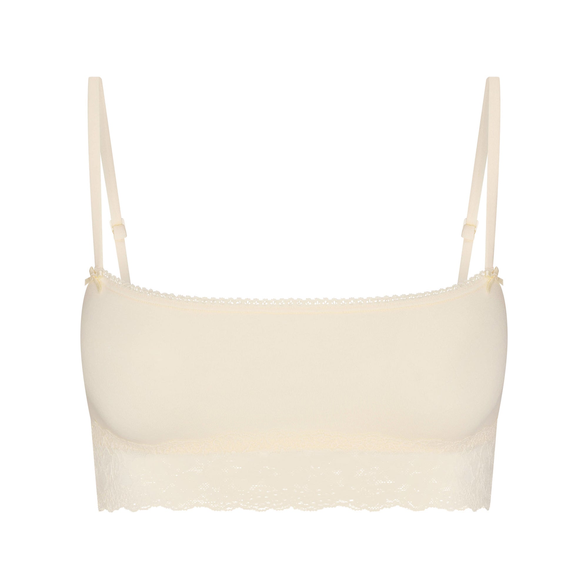 Lightweight Cotton Straight Neck Bralette