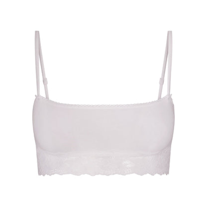 Lightweight Cotton Straight Neck Bralette