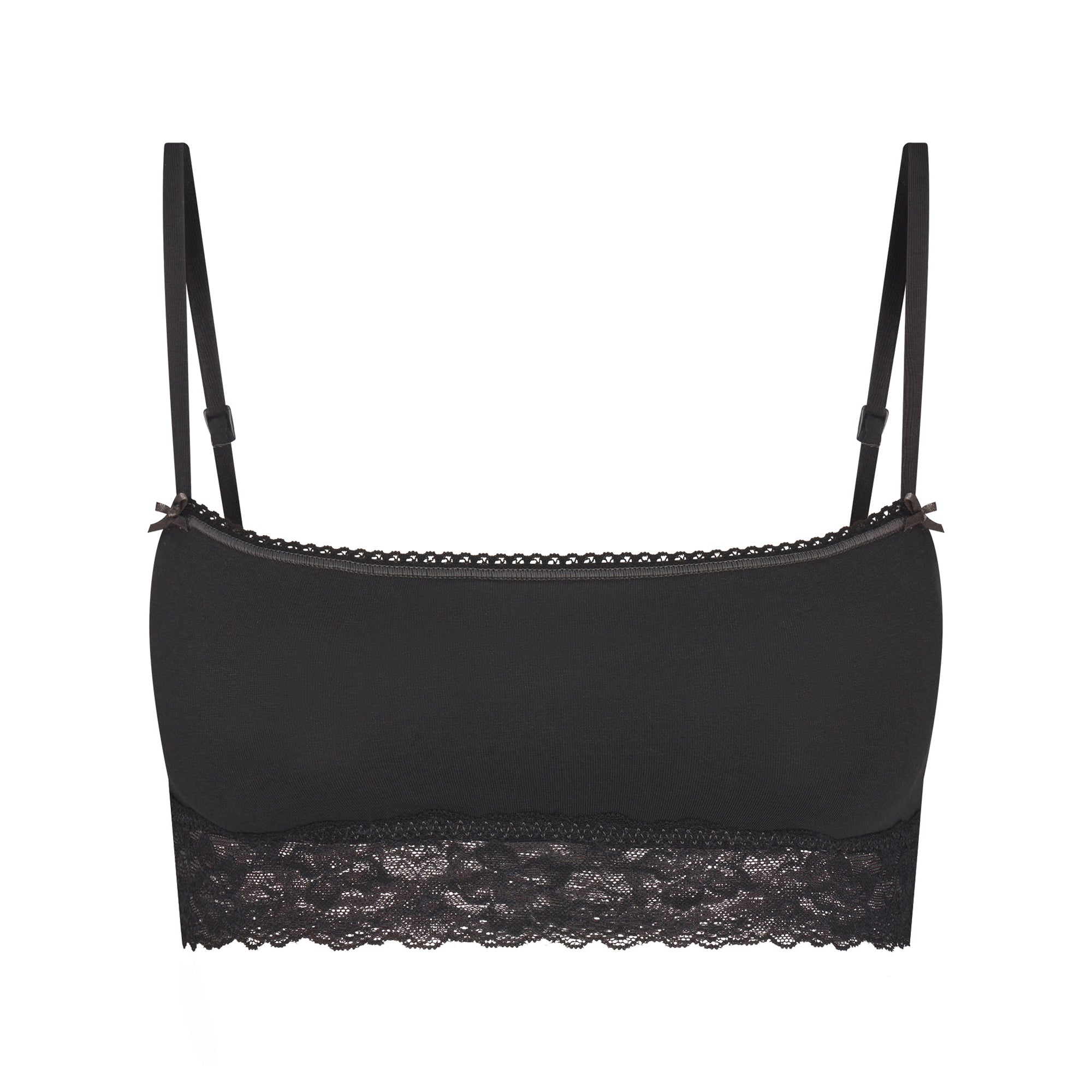 Lightweight Cotton Straight Neck Bralette