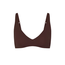 NAKED PLUNGE BRALETTE | COCOA