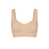 NAKED PLUNGE LONGLINE BRALETTE | CLAY
