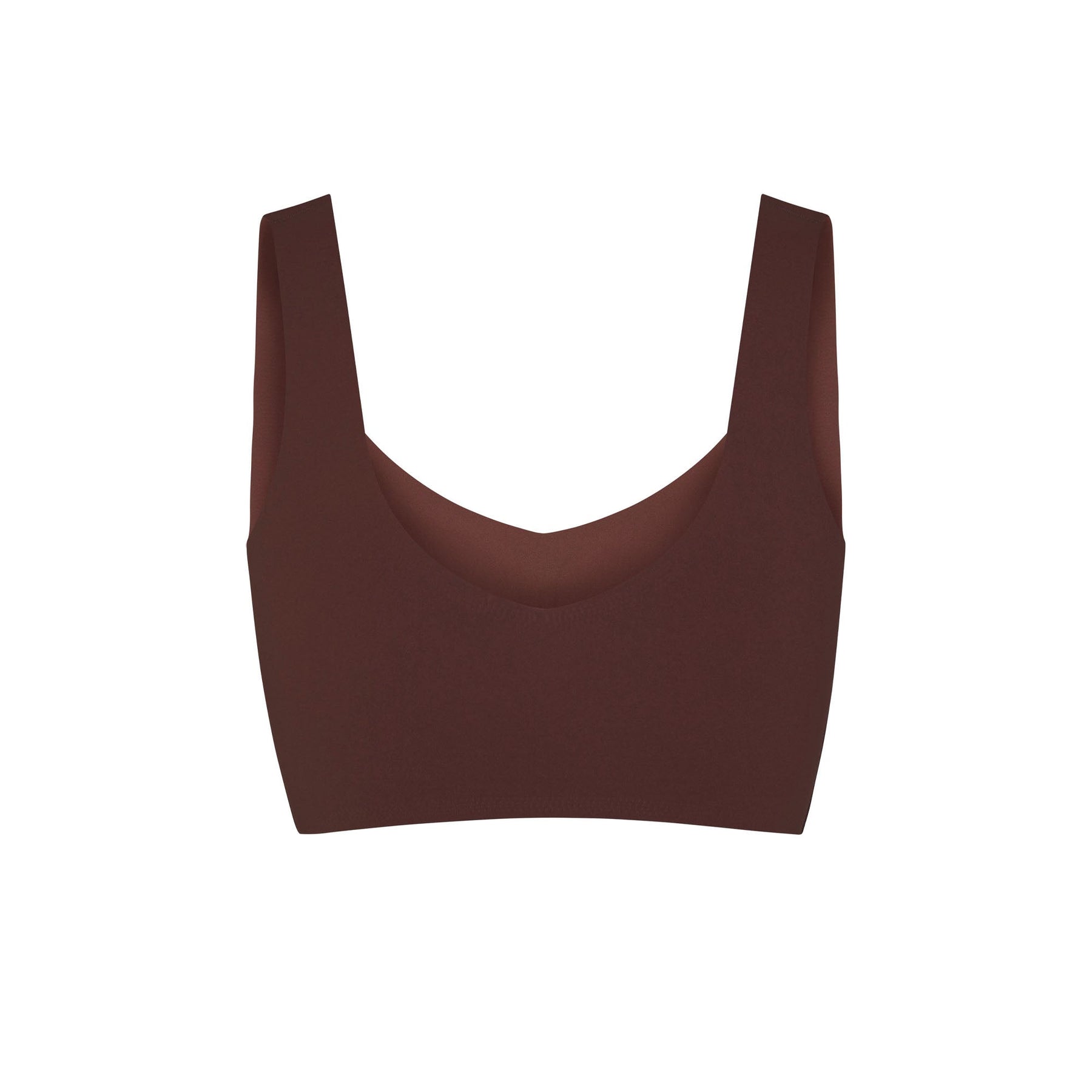 NAKED PLUNGE LONGLINE BRALETTE | COCOA