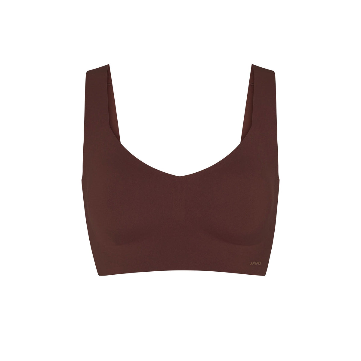 NAKED PLUNGE LONGLINE BRALETTE | COCOA