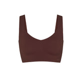 NAKED PLUNGE LONGLINE BRALETTE | COCOA