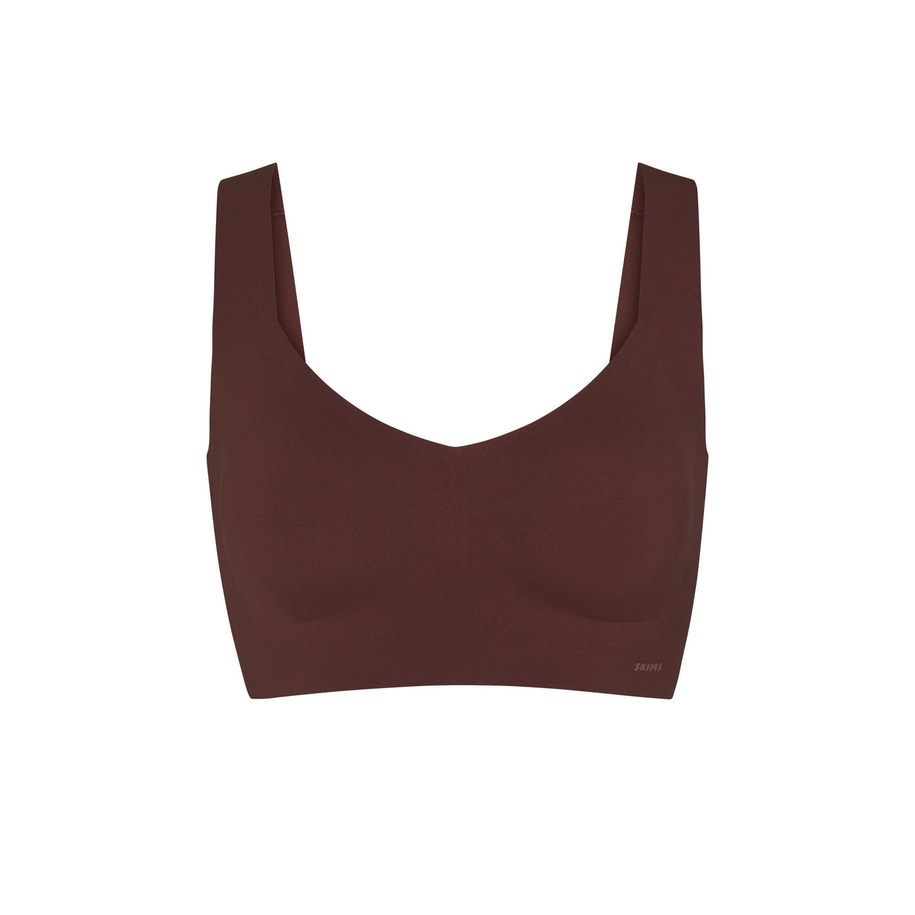 NAKED PLUNGE LONGLINE BRALETTE | COCOA
