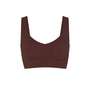 NAKED PLUNGE LONGLINE BRALETTE | COCOA