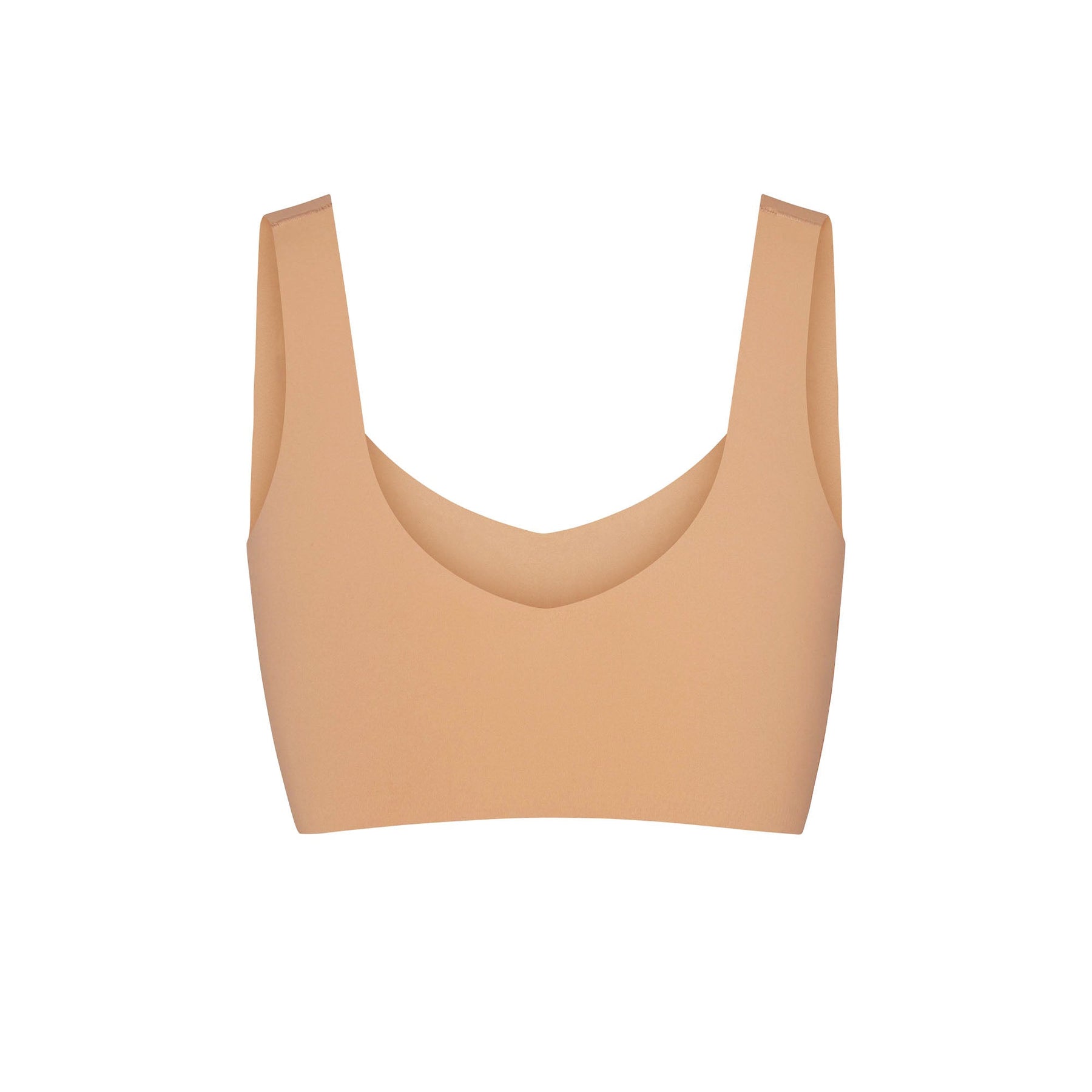 NAKED PLUNGE LONGLINE BRALETTE | OCHRE