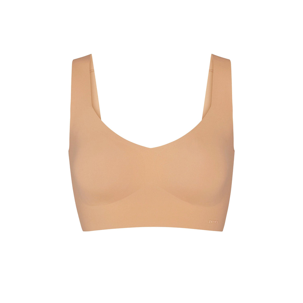 NAKED PLUNGE LONGLINE BRALETTE | OCHRE