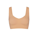 NAKED PLUNGE LONGLINE BRALETTE | OCHRE