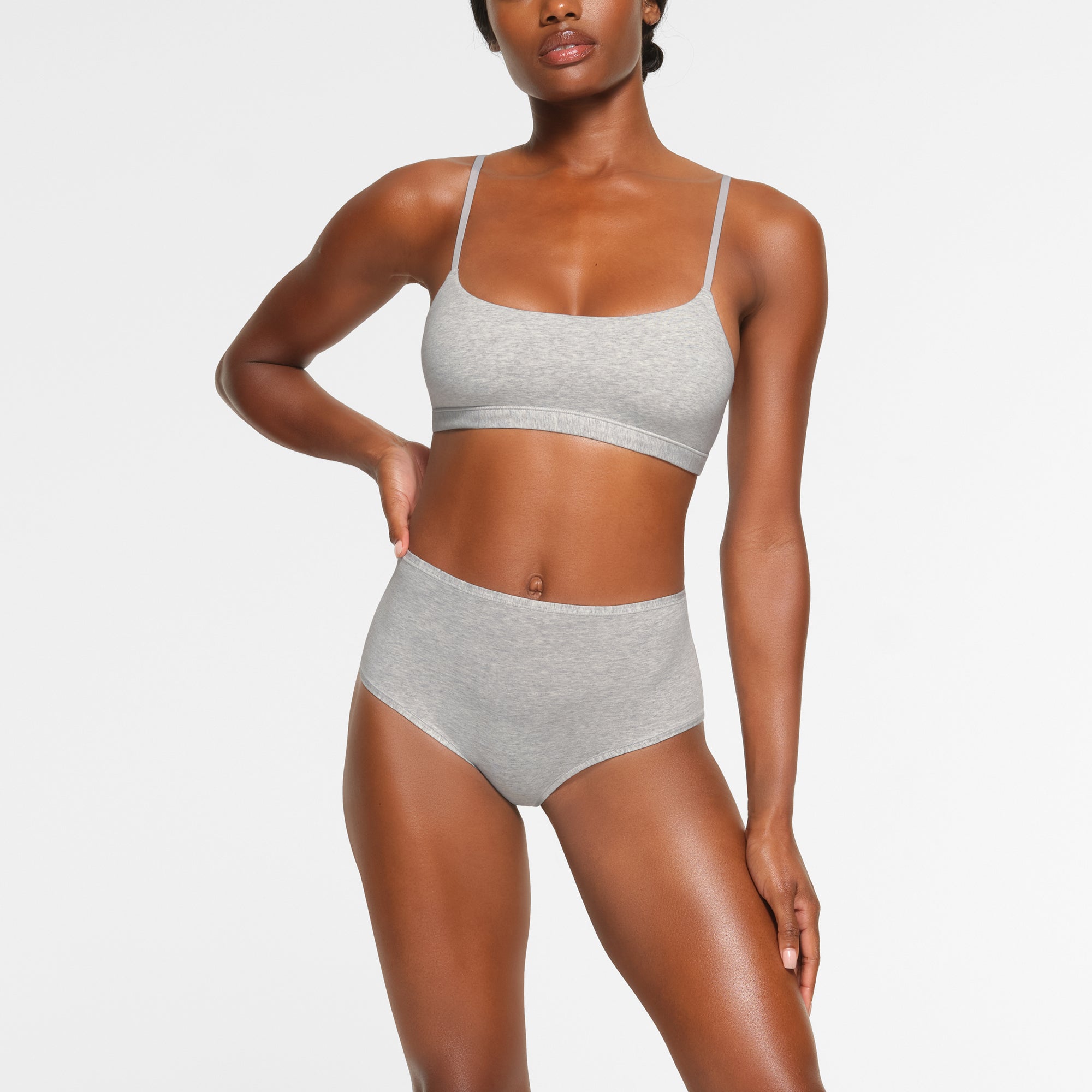 Cotton Jersey Scoop Bralette