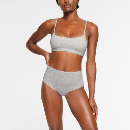 Cotton Jersey Scoop Bralette