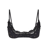 FITS EVERYBODY LACE SCOOP BRALETTE | ONYX ROSEBUD PRINT