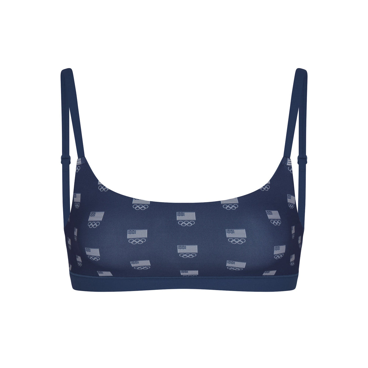 SKIMS FOR TEAM USA FITS EVERYBODY OLYMPIC SCOOP BRALETTE | NAVY