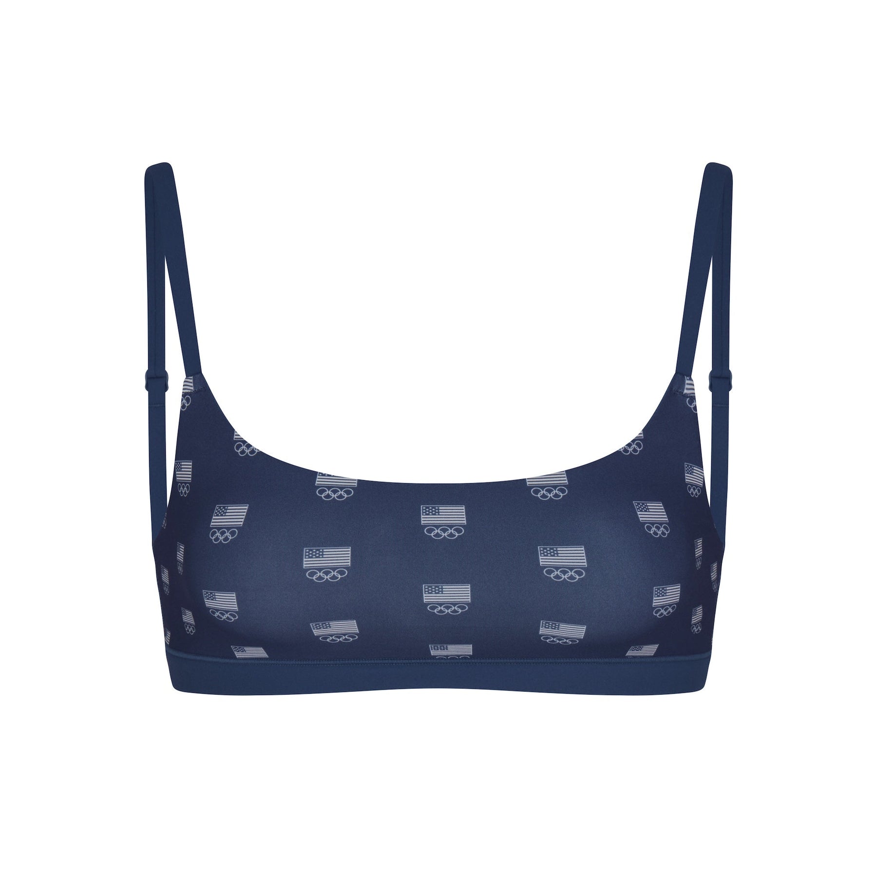 SKIMS FOR TEAM USA FITS EVERYBODY OLYMPIC SCOOP BRALETTE | NAVY